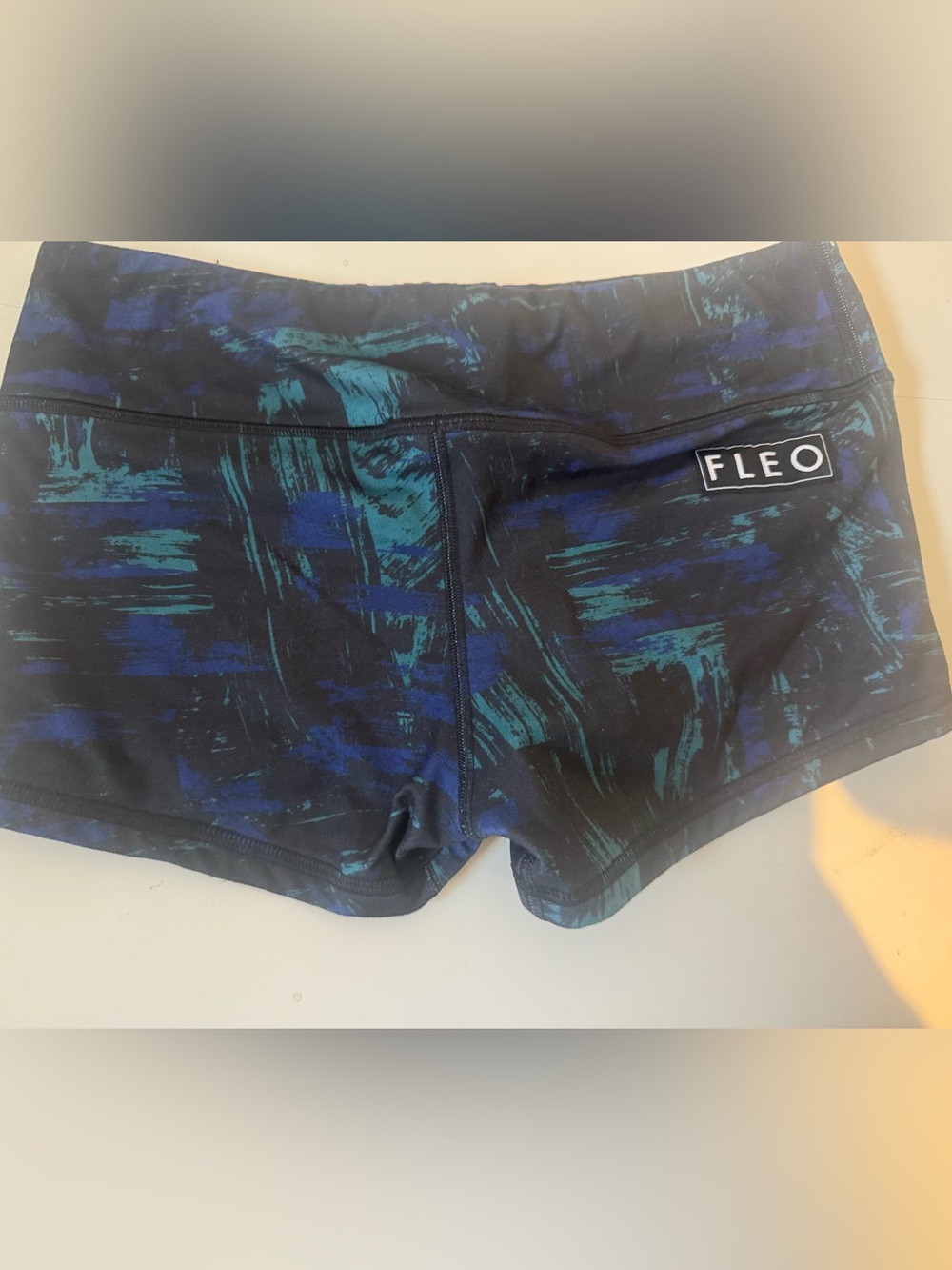 Fleo Power High-Rise Shorts Size M 4" Inseam Squat Proof Gym Workout